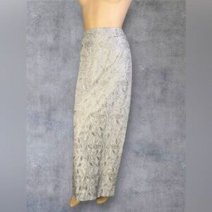 Chetta B Evening Skirt GRAY BEADED